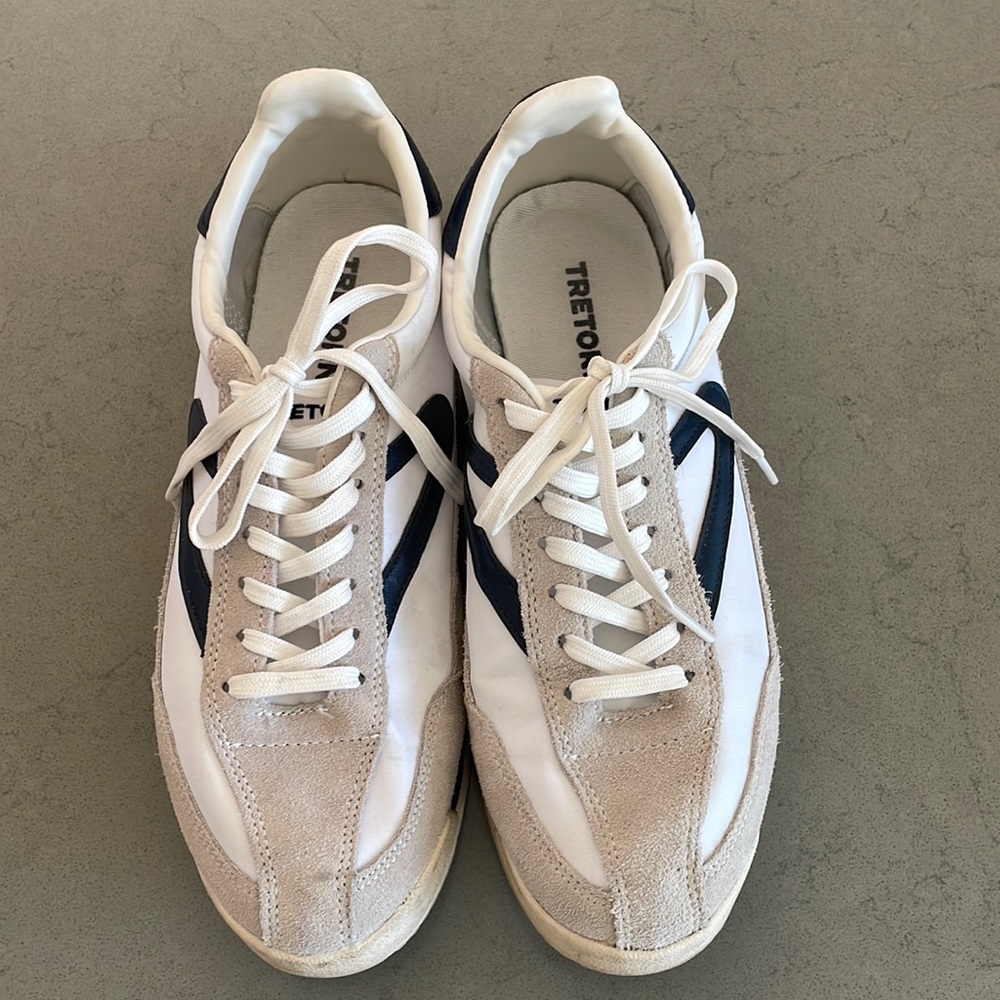 Tretorn sneakers white with blue